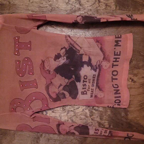 Vintage Graphic Long Sleeve Top M - Picture 3 of 13